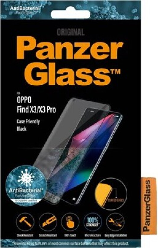 Oppo Find X3/X3 Pro Case Friendly - Black