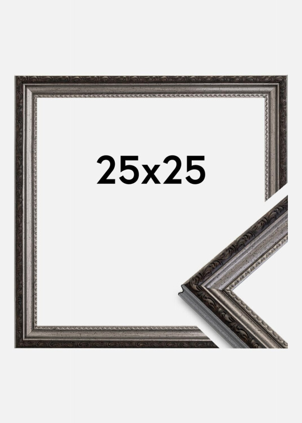 Ramme Abisko Akrylglass Sølv 25x25 Cm