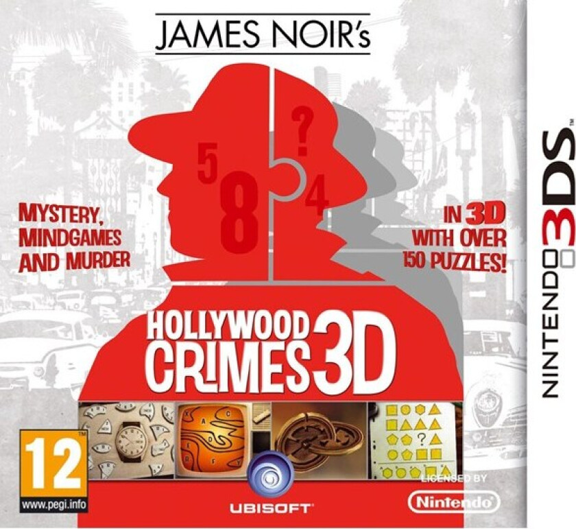 James Noir's Hollywood Crimes 3D - Nintendo 3DS - Puslespill
