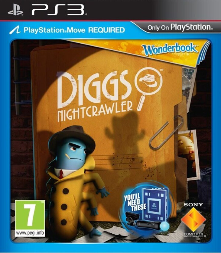 Wonderbook: Diggs Nightcrawler - Sony PlayStation 3 - Underholdning