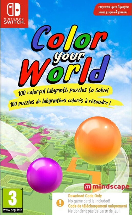 Color Your World (Code in a Box) - Nintendo Switch - Puslespill