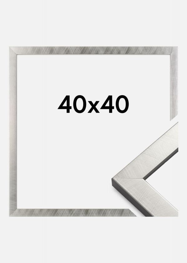 Ramme Uppsala Akrylglass Sølv 40x40 Cm