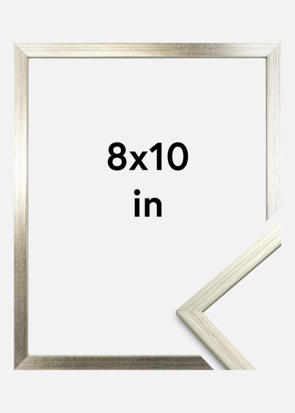 Ramme Edsbyn Sølv 8x10 Inches (20,32x25,4 Cm)
