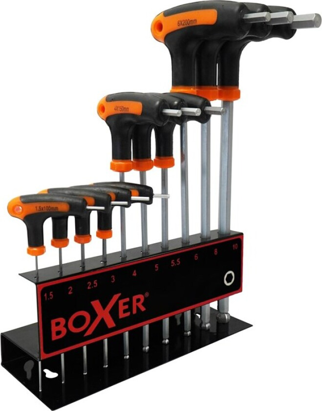 Bilde av Unbrako T-nøkkelsett 10 størrelser