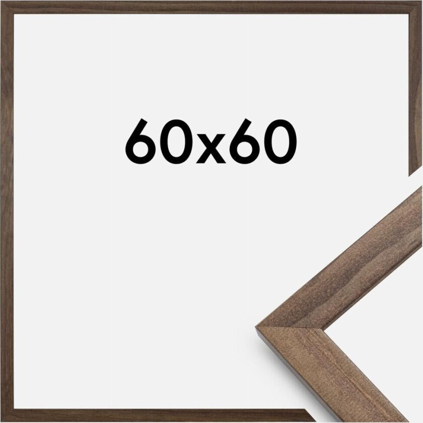 Ramme Stilren Akrylglass Valnøtt 60x60 Cm