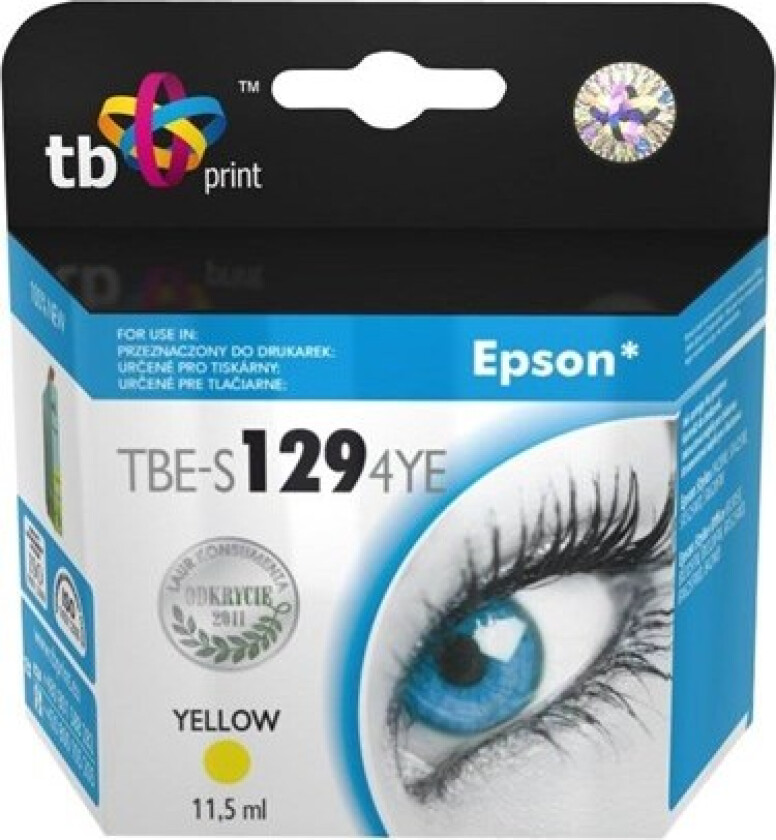 TBE-S1294YE Yellow Ink (alternative for: Epson T1294) - Blekkpatron Yellow
