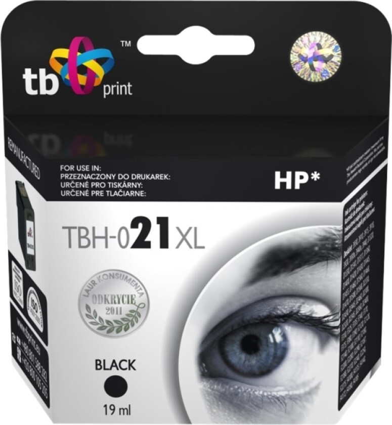 TBH-021XL - Blekkpatron Svart