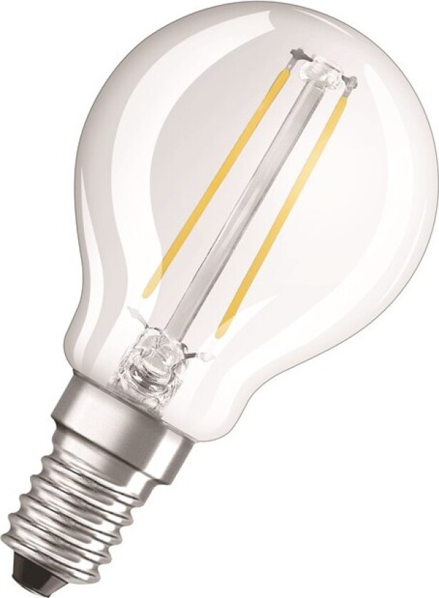 LED-lyspære Mini-ball 1.5W/827 (15W) filament clear E14