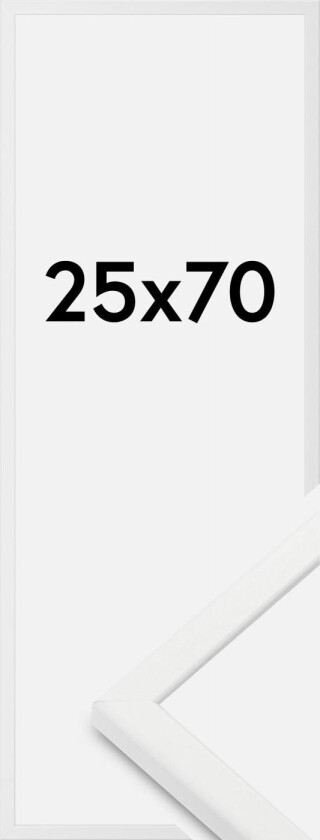 Ramme Kaspar Akrylglass Hvit 25x70 Cm