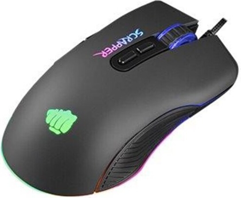 FURY Scrapper - Mus - Optisk - 7 - Svart