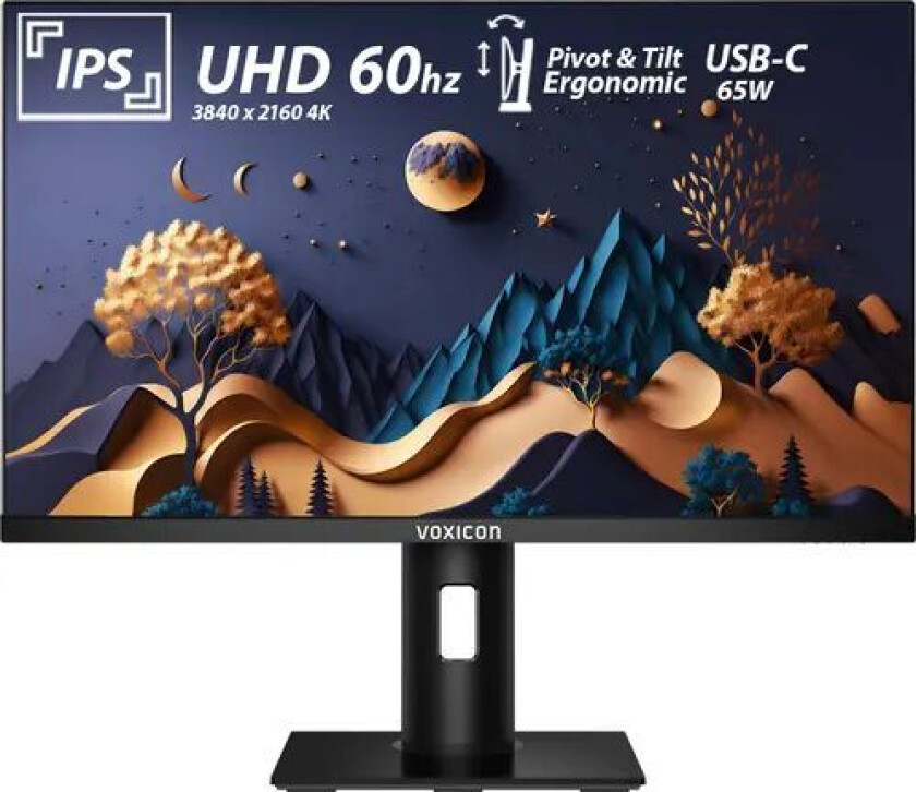 O27uhdp Usb-c (65w) Ergonomic Skjerm 27" 3840 X 2160 16:9 Ips 60hz