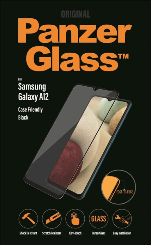 Samsung Galaxy A12 Case Friendly - Black