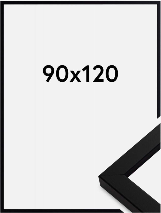 Ramme Blocky Akrylglass Svart 90x120 Cm