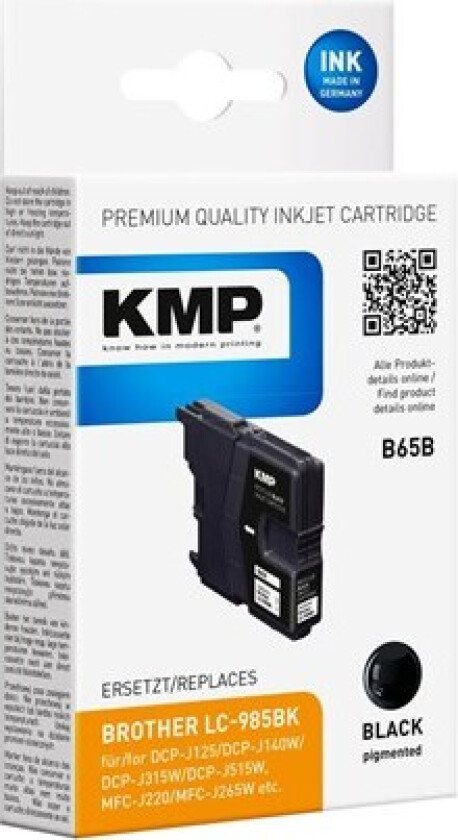 B65B - black - remanufactured - ink cartridge (alternative for: Brother LC985BK) - Blekkpatron Svart