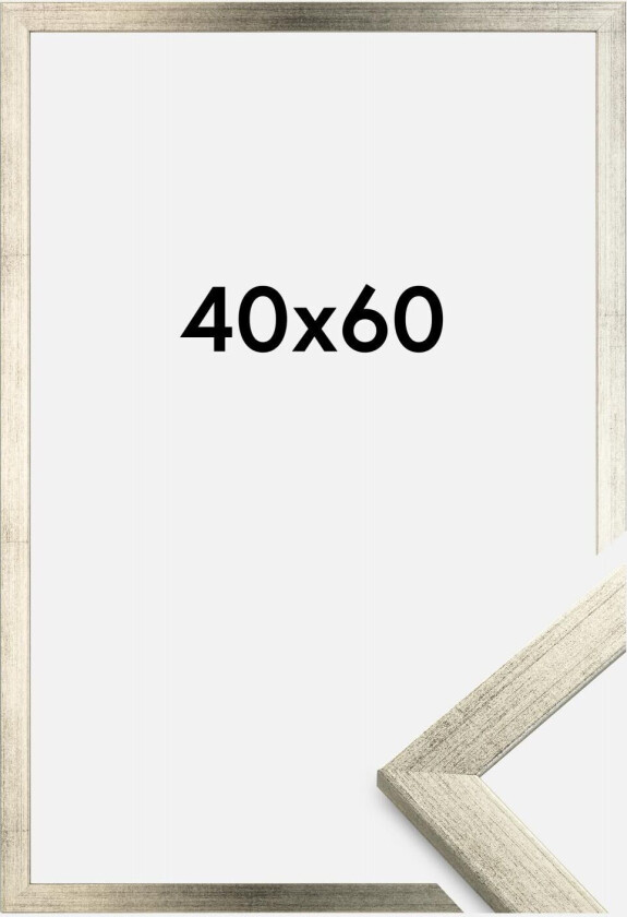 Ramme Stilren Akrylglass Sølv 40x60 Cm