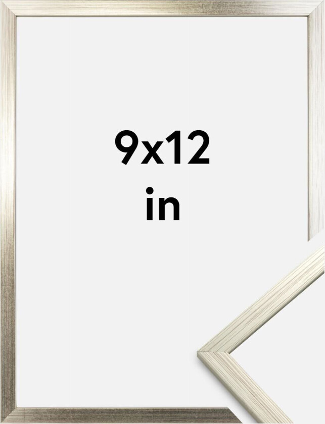 Ramme Edsbyn Sølv 9x12 Inches (22,86x30,48 Cm)