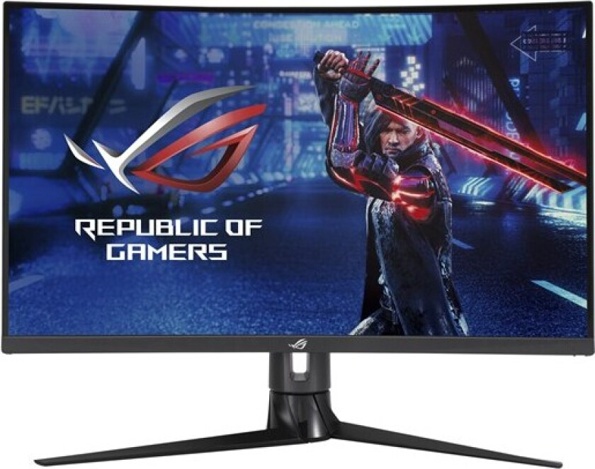 32" ASUS ROG Strix XG32VC - 2560x1440 (QHD) - 170Hz - VA - USB HUB & KVM Switch - Buet - 1 ms - Skjerm