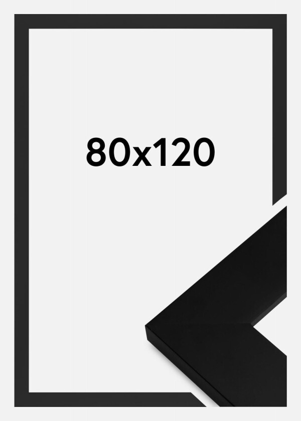 Ramme Härjedalen Akrylglass Svart 80x120 Cm