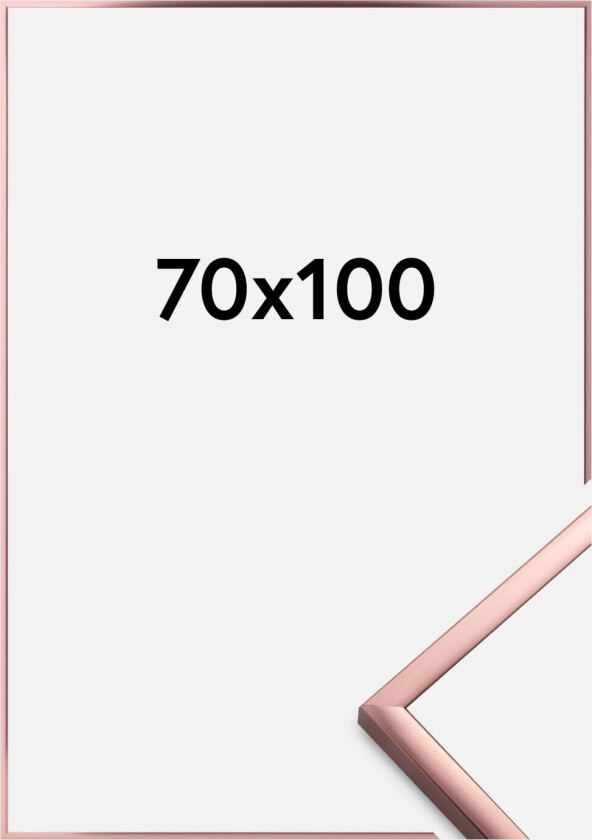 Ramme Poster Aluminum Akrylglass Roségull 70x100 Cm