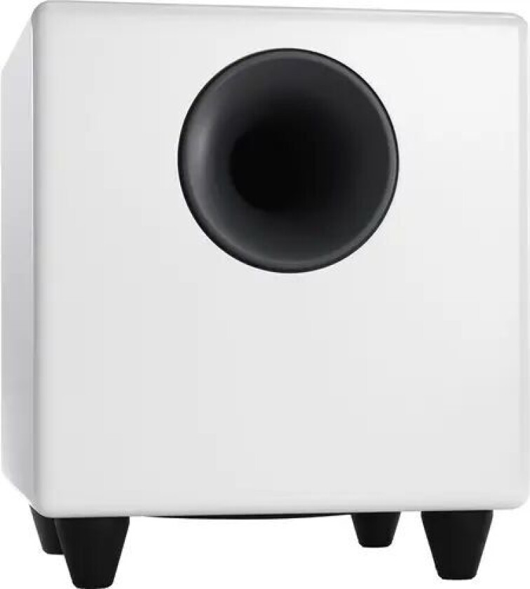 S8 Subwoofer Gloss White Hvit