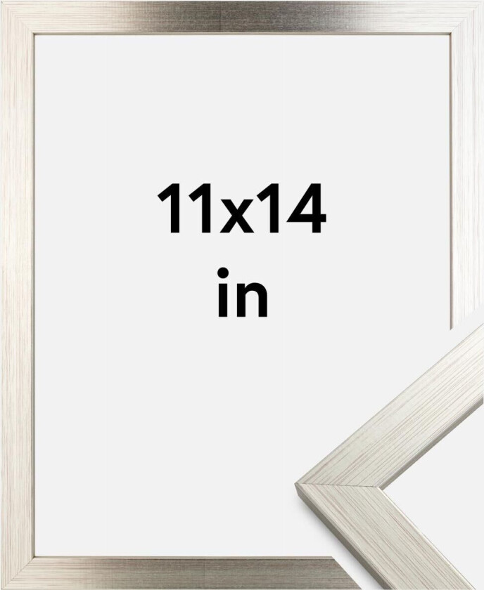 Ramme Silver Wood 11x14 Inches (27,94x35,56 Cm)
