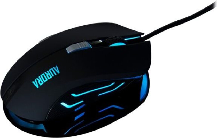 Aurora A-1 Optical Wired USB Mouse Gaming - Mus - Optisk - 6 - Svart