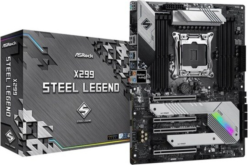 X299 Steel Legend Hovedkort - Intel X299 - Intel LGA2066 socket - DDR4 RAM - ATX