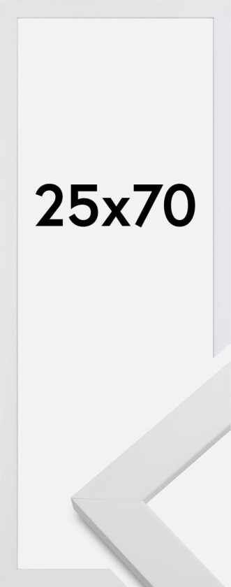 Ramme White Wood 25x70 Cm