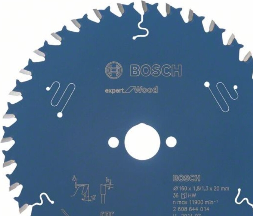 Sirkelsagblad Expert for Wood 160 x 20 x 1,8 mm, 36