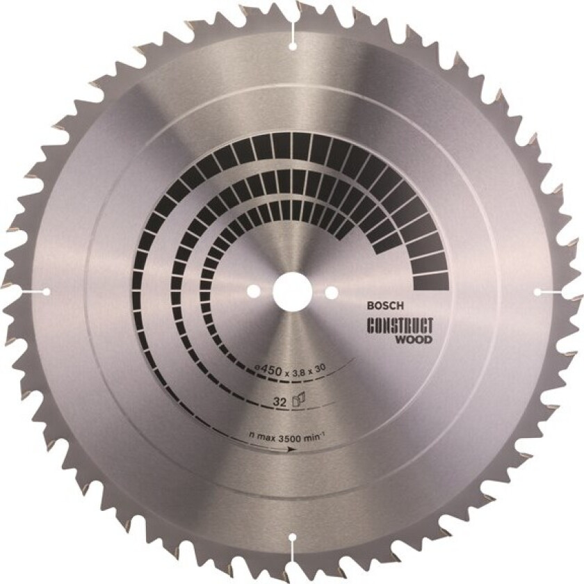 Sirkelsagblad Construct Wood 450 x 30 x 3,8 mm; 32