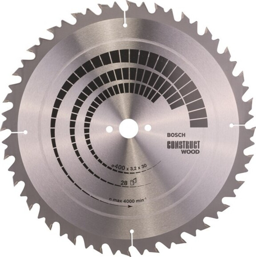 Sirkelsagblad Construct Wood 400 x 30 x 3,2 mm; 28