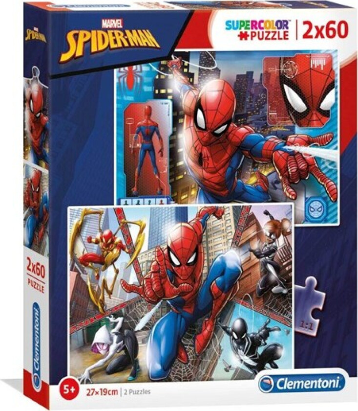 Puzzle Spiderman 2x60st. Gulv