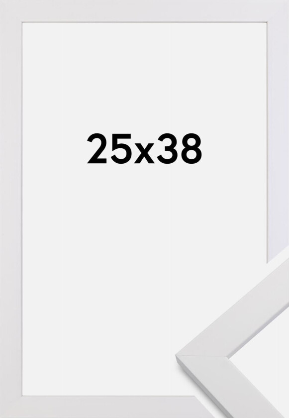 Ramme White Wood 25x38 Cm