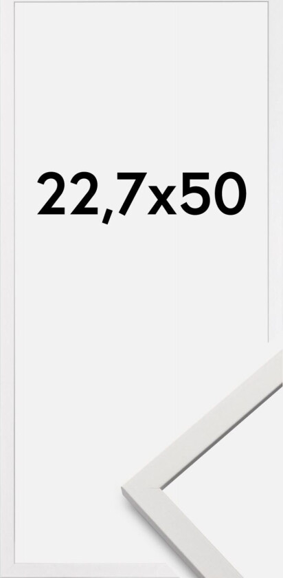 Ramme Edsbyn Akrylglass Hvit 22,7x50 Cm