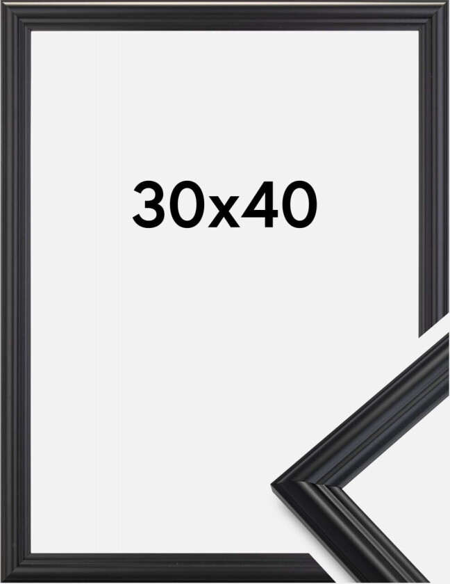 Ramme Siljan Akrylglass Svart 30x40 Cm