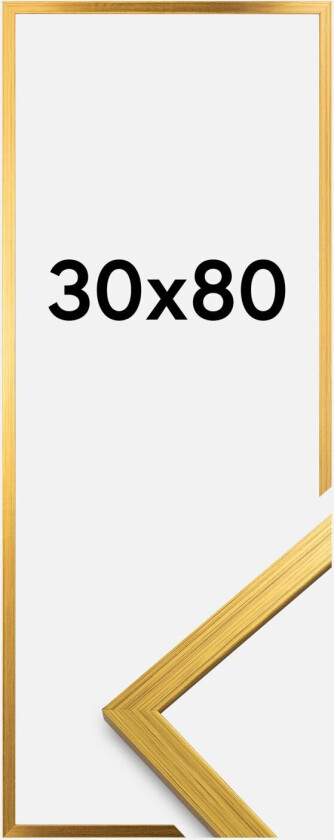 Ramme Edsbyn Akrylglass Gull 30x80 Cm