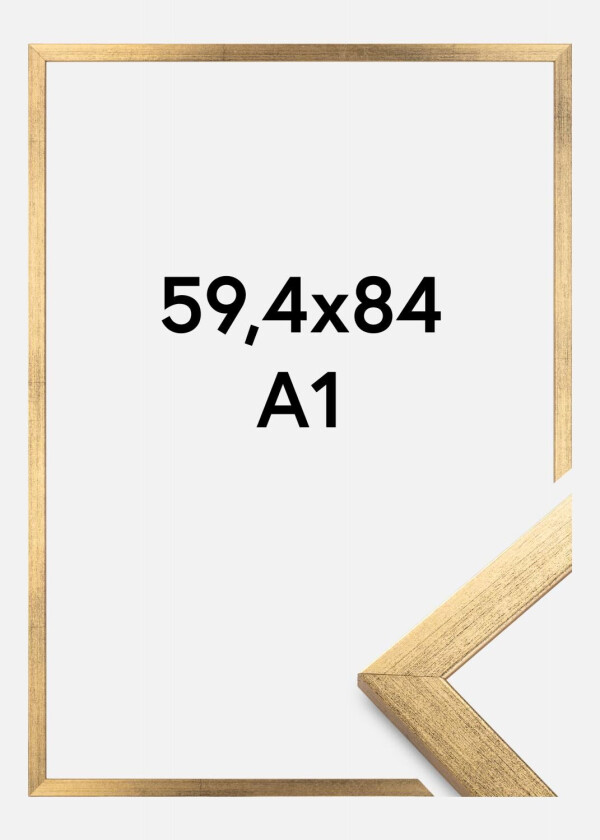 Ramme Stilren Akrylglass Gull 59,4x84 Cm (A1)