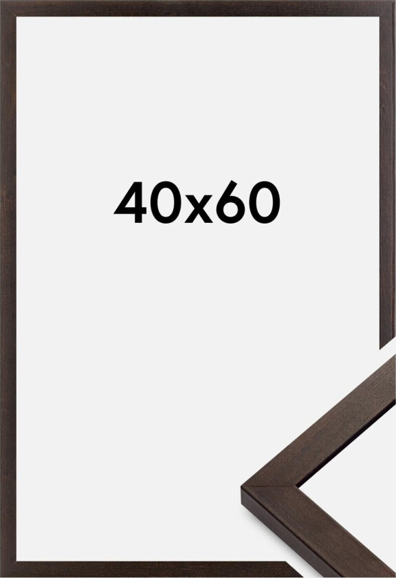 Ramme Selection Akrylglass Valnøtt 40x60 Cm