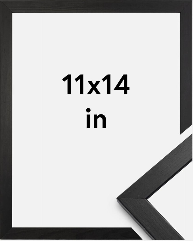 Ramme Stilren Akrylglass Svart 11x14 Inches (27,94x35,56 Cm)