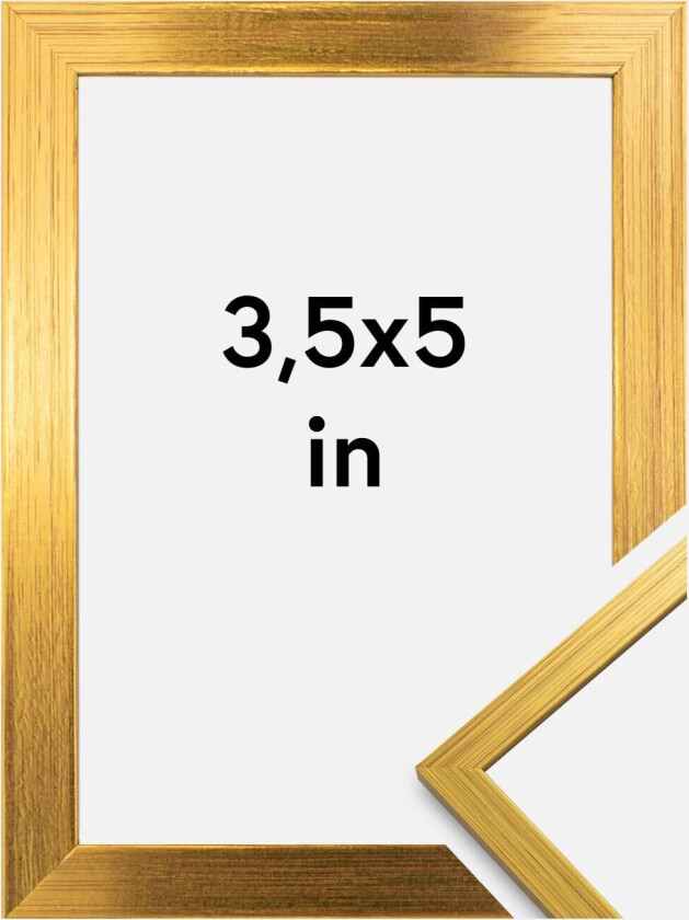 Ramme Edsbyn Akrylglass Gull 3,5x5 Inches (8,89x12,7 Cm)