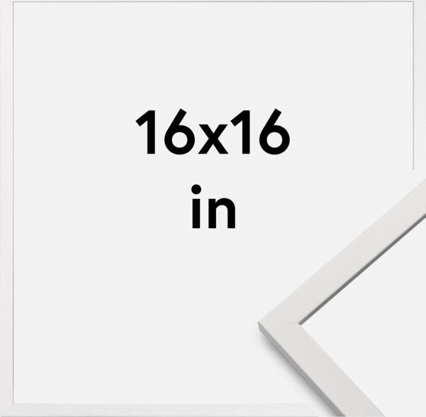 Ramme Edsbyn Akrylglass Hvit 16x16 Inches (40,64x40,64 Cm)