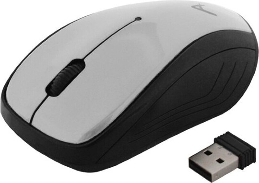 AM-92B - Mus - Optisk - 3 knapper - Sølv