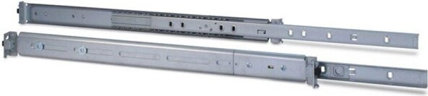 1U Telescopic Rail Slides 455mm Max Load 30Kg 18" for 19" Cases