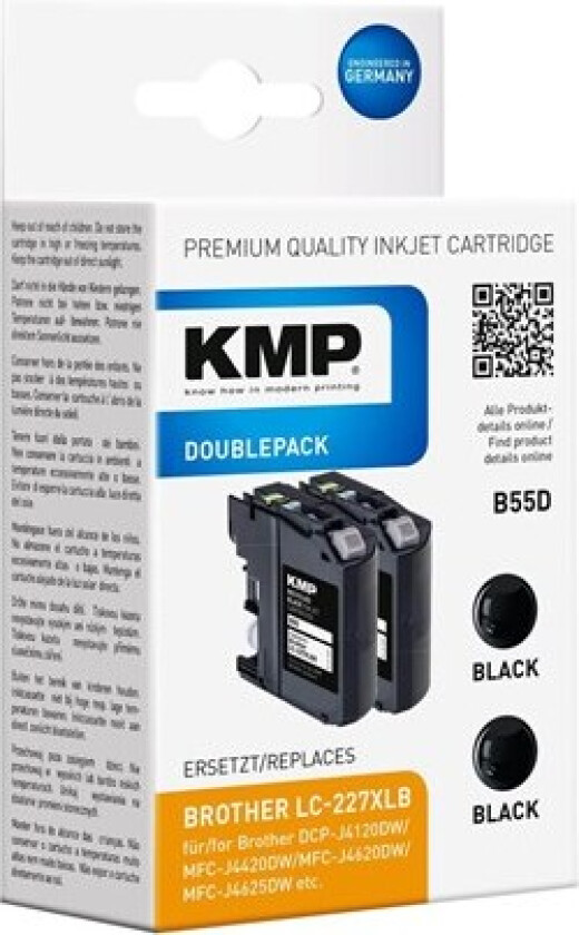 Doublepack B55D - Blekkpatron Svart