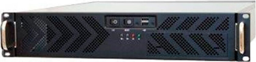 19" 2HE UNC-210T-B-U3-OP ATX - Kabinett - Server (Rack) - Svart