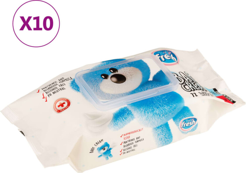 Våtservietter 10 pakker 720 servietter