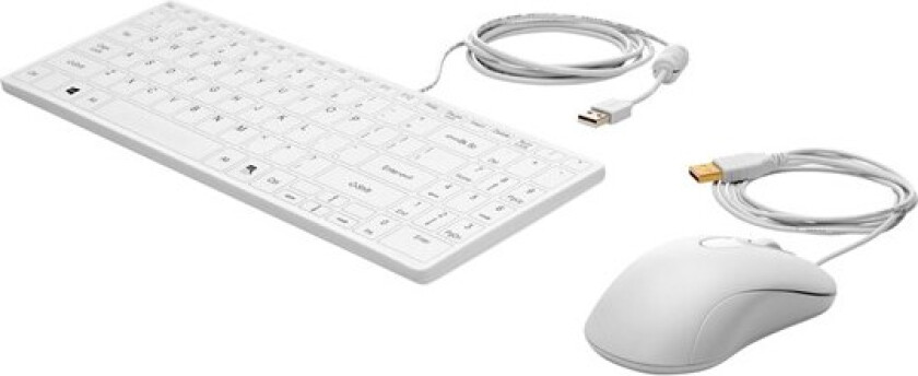 USB Keyboard and Mouse Healthcare Edition - Tastatur & Mussett - Hvit