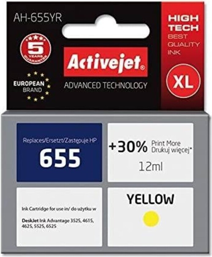 AH-655YR Premium version - Blekkpatron Yellow