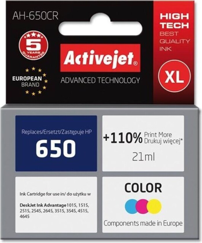 AH-650CR Premium - Blekkpatron Colour (cyan, magenta, yellow)