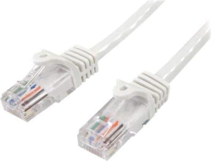 Bilde av 7m White Cat5e / Cat 5 Snagless Ethernet Patch Cable 7 m - patch cable - 7 m - white